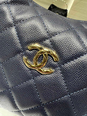 Chanel 25SS Crush With handle box Bag Lambskin AP4591 Navy Blue - Default Title - View 5