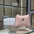 Chanel 25SS Crush With handle box Bag Lambskin AP4591 Pink - Default Title - View 1