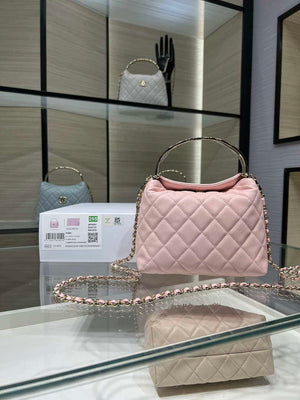 Chanel 25SS Crush With handle box Bag Lambskin AP4591 Pink - Default Title - View 2