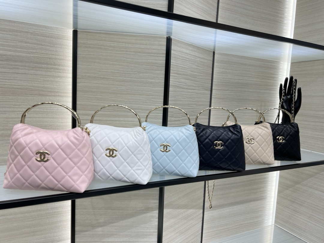 Chanel 25SS Crush With handle box Bag Lambskin AP4591 White - Default Title - View 10