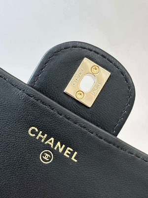 Chanel 25SS Flap Bag Lambskin With Top Handle AS4450 Black - Default Title - View 20
