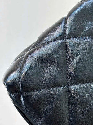 Chanel 25SS Hobo Bag Shiny Lambskin & Gold-Tone Metal AS5411 Black - Default Title - View 6