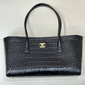 Chanel 26 SS Runway Collection Shopping Bag  AS6243 Crocodile-embossed Calfskin Black