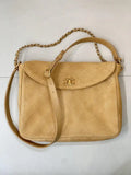 Chanel 26C AS5883  Chanel Hobo bag Beige suede calfskin Gold-Tone Metal