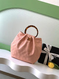 Chanel 26C AS6010 Hobo Lambskin Turtoise-Shell Effect Plexi & Gold-Tone Metal Pink