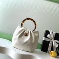 Chanel 26C AS6022 Small Hobo Lambskin Turtoise-Shell Effect Plexi & Gold-Tone Metal White