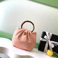 Chanel 26C AS6022 Small Hobo Lambskin Turtoise-Shell Effect Plexi & Gold-Tone Metal Pink