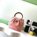 Chanel 26C AS6022 Small Hobo Suede Calfskin Turtoise-Shell Effect Plexi & Gold-Tone Metal Pink