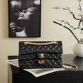 Chanel 26K Flap Classic 11.12 Handbag A01112  Lambskin Black - Default Title - View 1