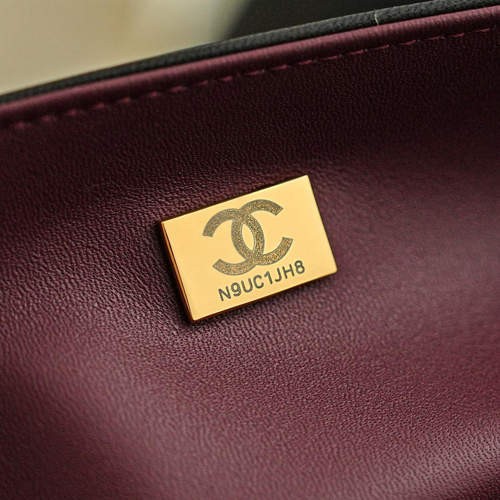 Chanel 26K Flap Classic 11.12 Handbag A01112  Lambskin Black