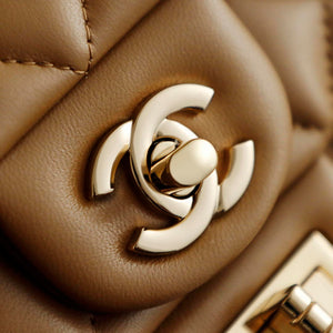 Chanel 26K Flap Classic 11.12 Handbag A01112  Lambskin Tan - Default Title - View 7