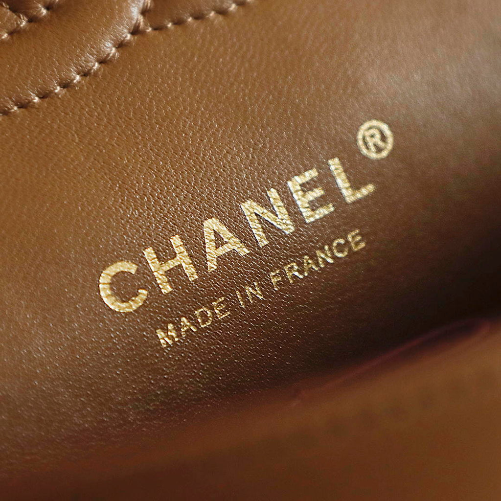Chanel 26K Flap Classic 11.12 Handbag A01112  Lambskin Tan