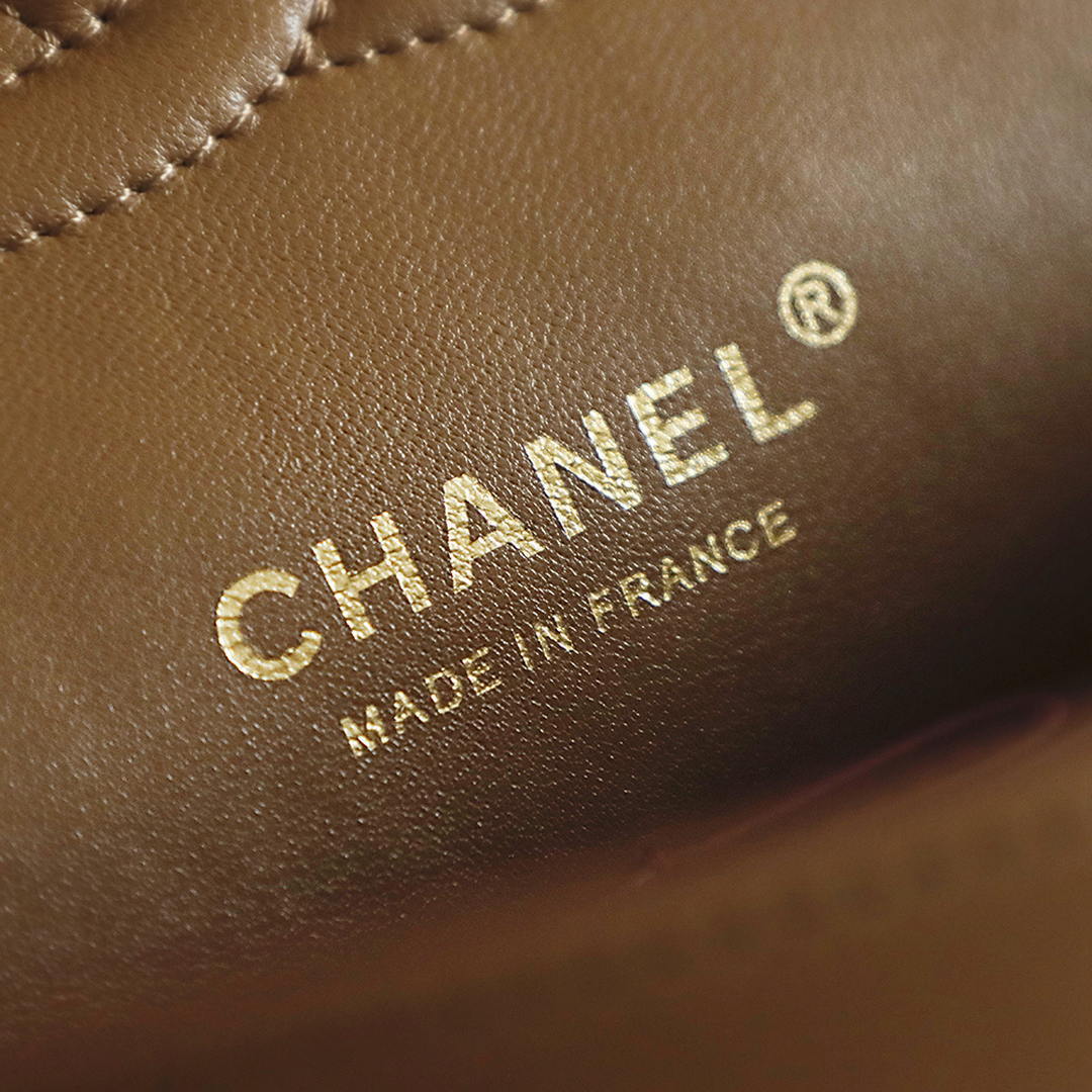 Chanel 26K Flap Classic 11.12 Handbag A01112  Lambskin Tan - Default Title - View 9