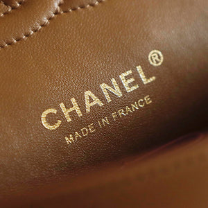 Chanel 26K Flap Classic 11.12 Handbag A01112  Lambskin Tan - Default Title - View 9