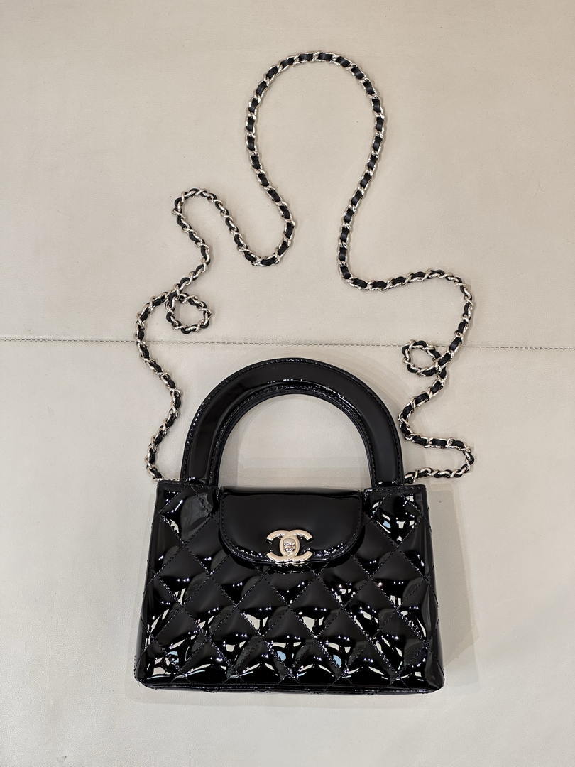 Chanel 26S AS4416 Mini Shopping Bag Mirror Calfskin Black
