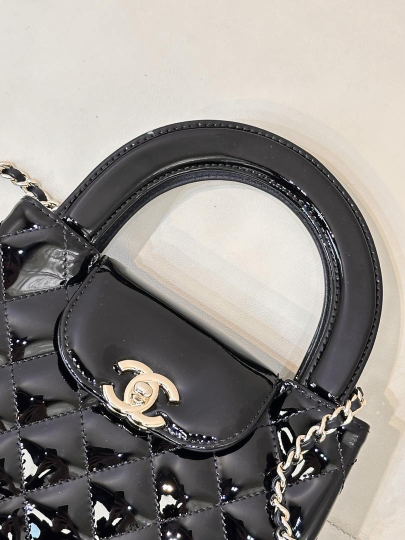 Chanel 26S AS4416 Mini Shopping Bag Mirror Calfskin Black