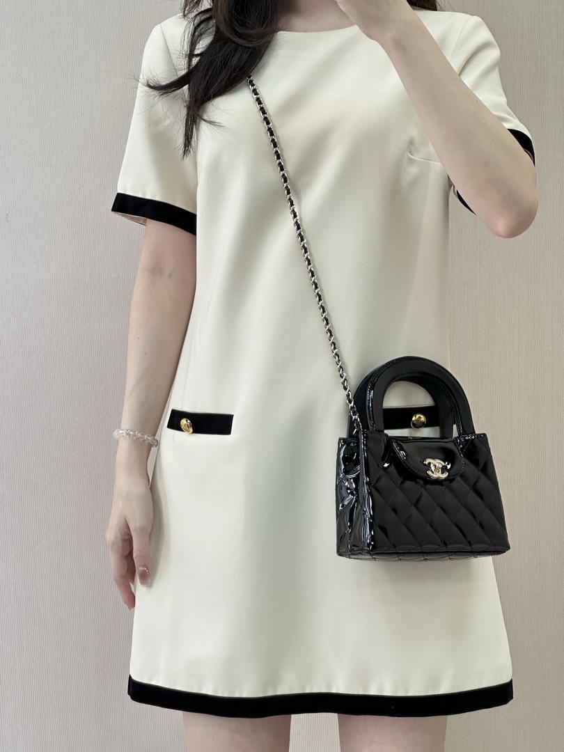 Chanel 26S AS4416 Mini Shopping Bag Mirror Calfskin Black - Default Title - View 11