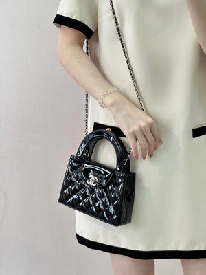 Chanel 26S AS4416 Mini Shopping Bag Mirror Calfskin Black - Default Title - View 12