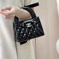 Chanel 26S AS4416 Mini Shopping Bag Mirror Calfskin Black - Default Title - View 1