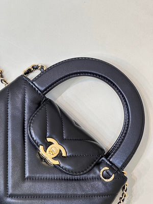 Chanel 26S AS4416 Mini Shopping Bag Shiny Lambskin & Gold-Tone Metal - Default Title - View 6