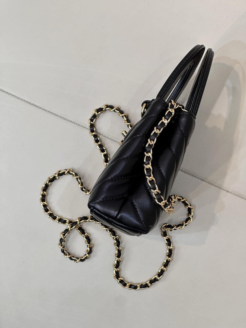 Chanel 26S AS4416 Mini Shopping Bag Shiny Lambskin & Gold-Tone Metal