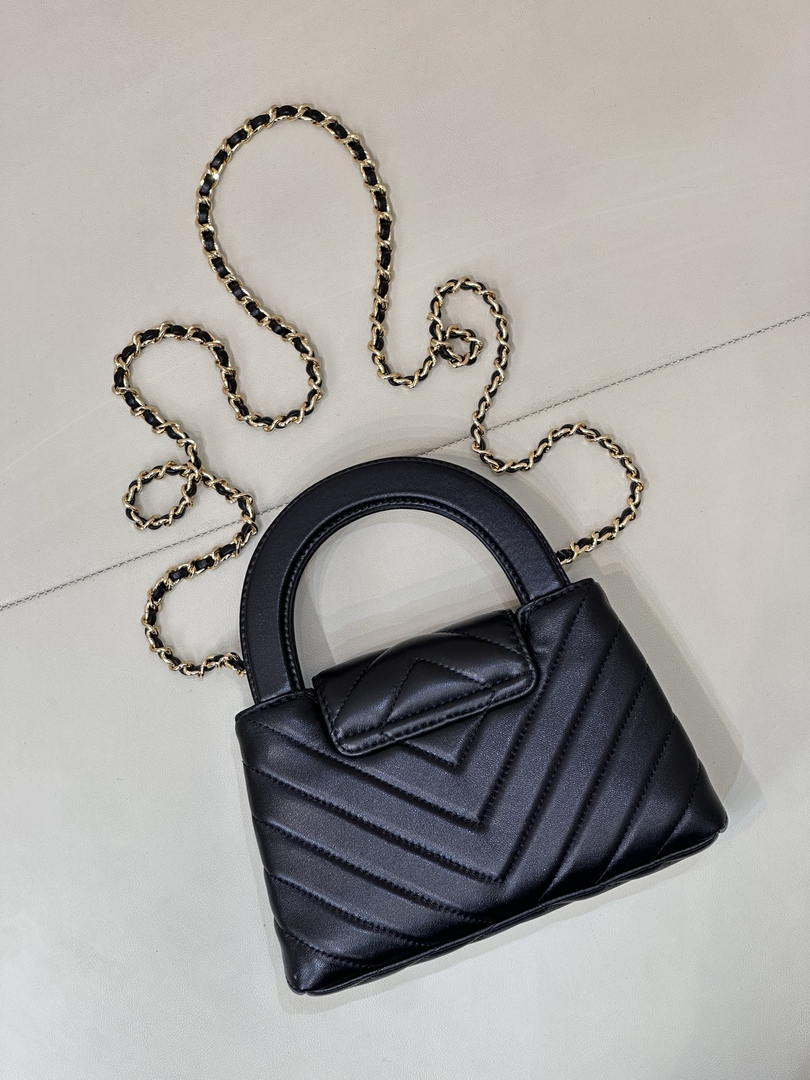 Chanel 26S AS4416 Mini Shopping Bag Shiny Lambskin & Gold-Tone Metal