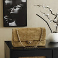 Chanel 26ss Matthieu Blazy Flap bag A00093 Brown suede