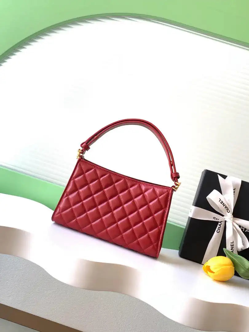 Chanel 26X AS6045 Hobo bag Lambskin Red
