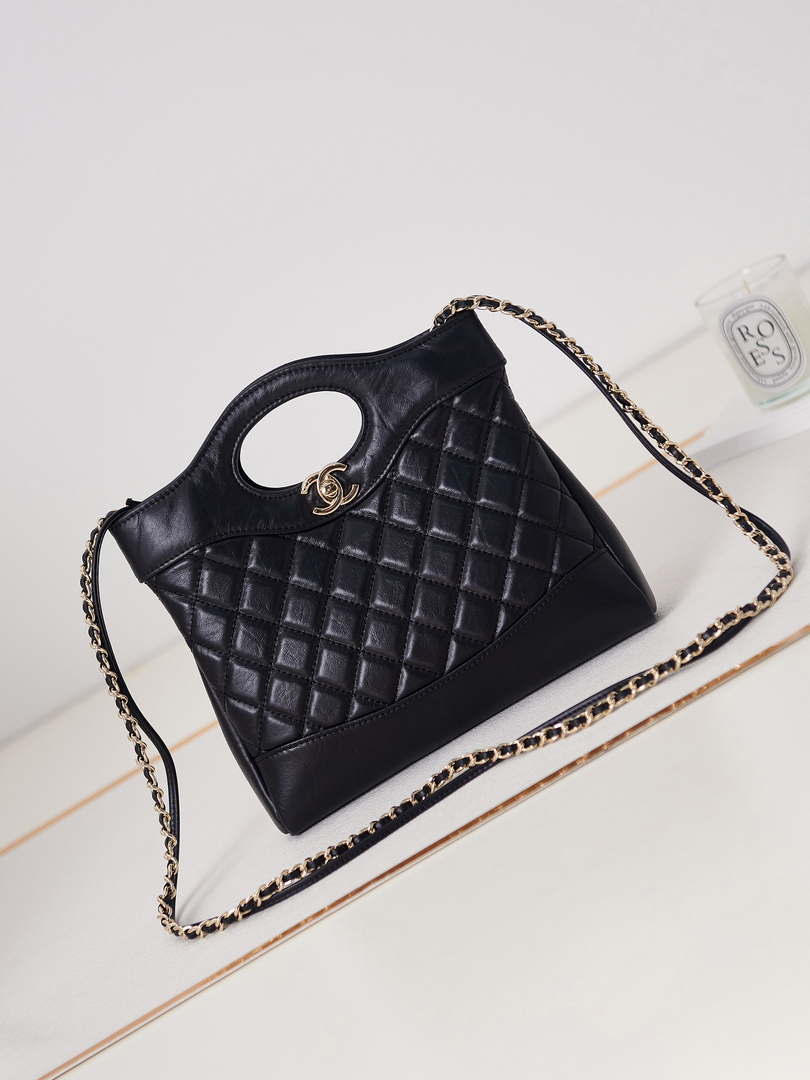 Chanel 31 mini Shopping Chain Lambskin leather AS4133 Bag Black - Default Title - View 1