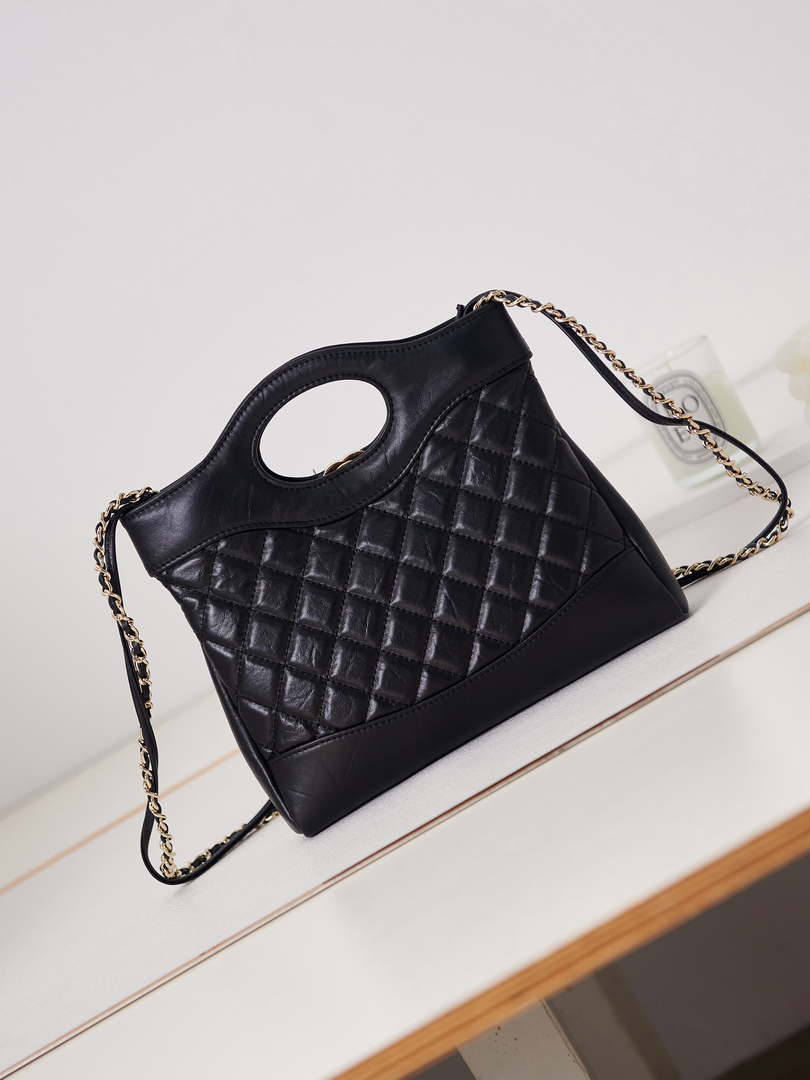 Chanel 31 mini Shopping Chain Lambskin leather AS4133 Bag Black - Default Title - View 4