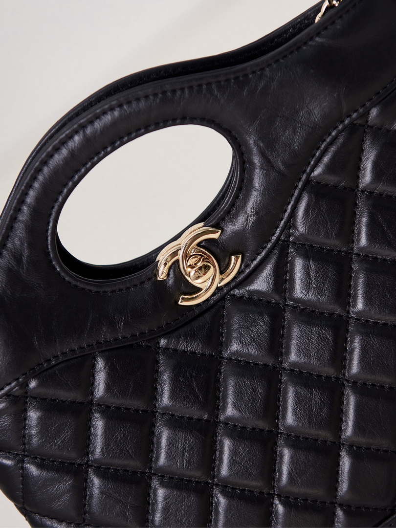 Chanel 31 mini Shopping Chain Lambskin leather AS4133 Bag Black