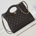 Chanel 31 mini Shopping Chain Lambskin leather AS4133 Bag Dark Brown - Default Title - View 1