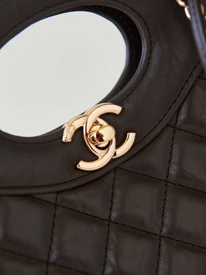 Chanel 31 mini Shopping Chain Lambskin leather AS4133 Bag Dark Brown - Default Title - View 2