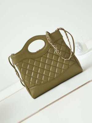Chanel 31 mini Shopping Chain Lambskin leather AS4133 Bag Green - Default Title - View 4