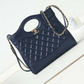 Chanel 31 mini Shopping Chain Lambskin leather AS4133 Bag Navy Blue - Default Title - View 1