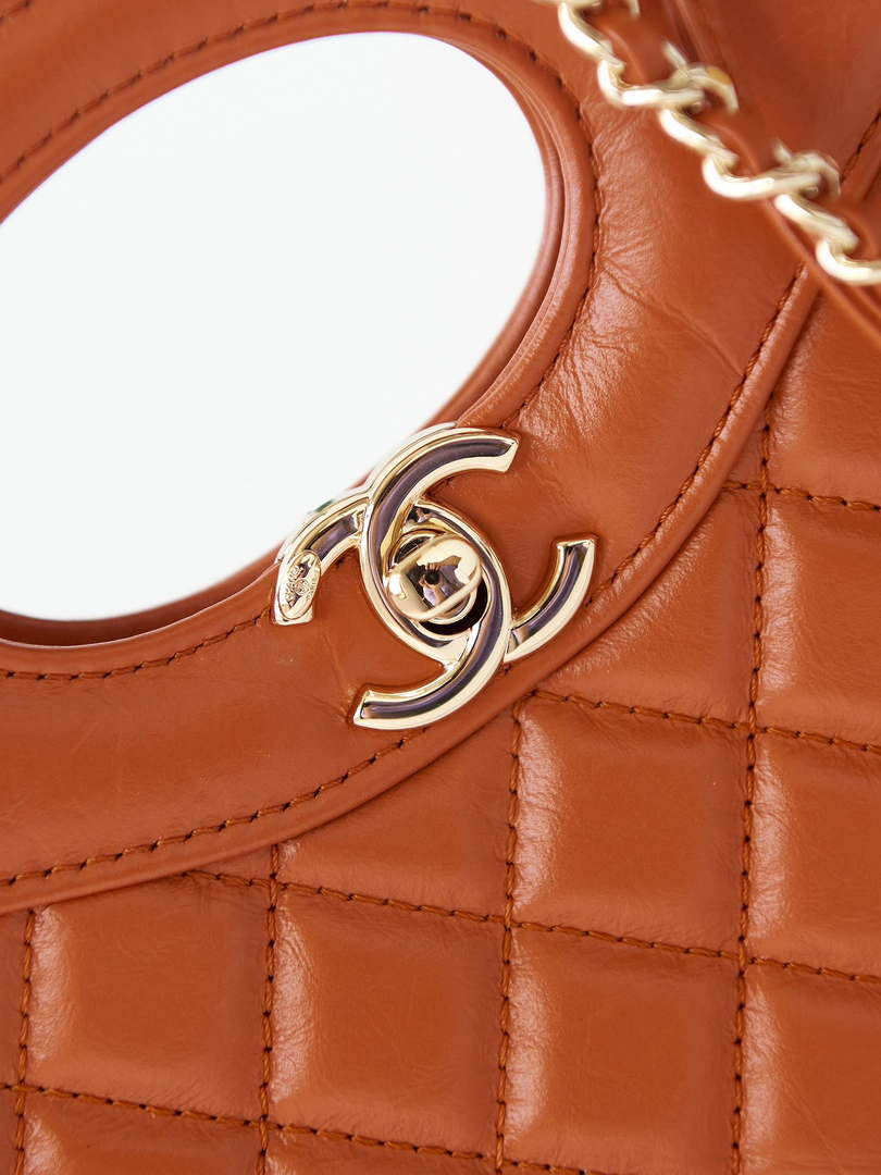 Chanel 31 mini Shopping Chain Lambskin leather AS4133 Bag Brown - Default Title - View 2
