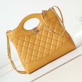 Chanel 31 mini Shopping Chain Lambskin leather AS4133 Bag Yellow - Default Title - View 1