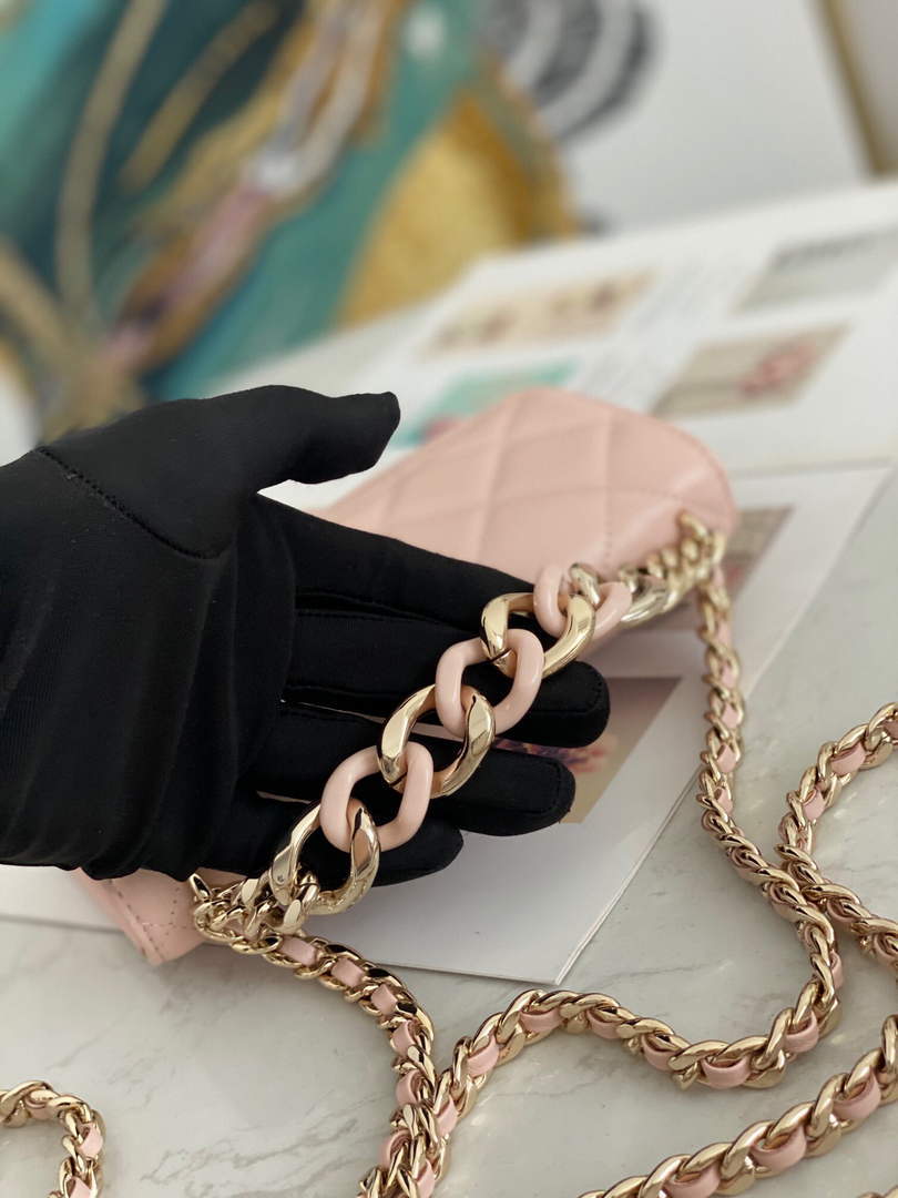 Chanel A81171 Chanel Flap bag Lambskin Pink