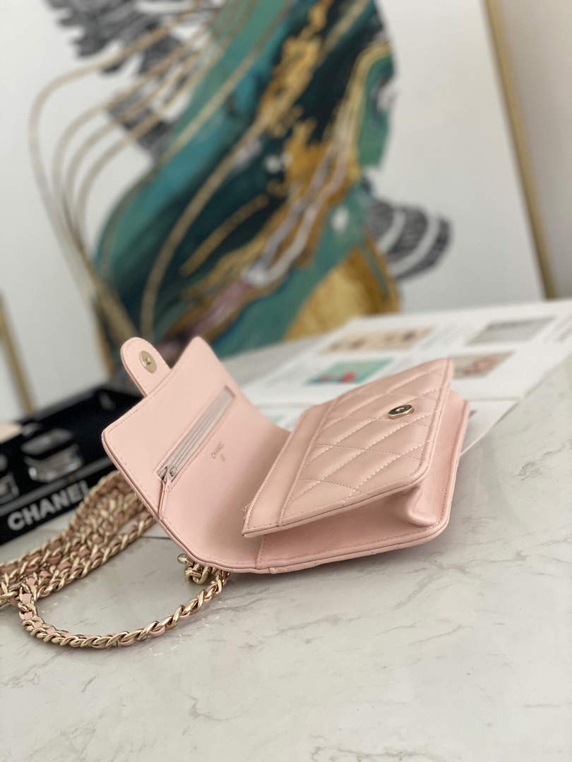 Chanel A81171 Chanel Flap bag Lambskin Pink