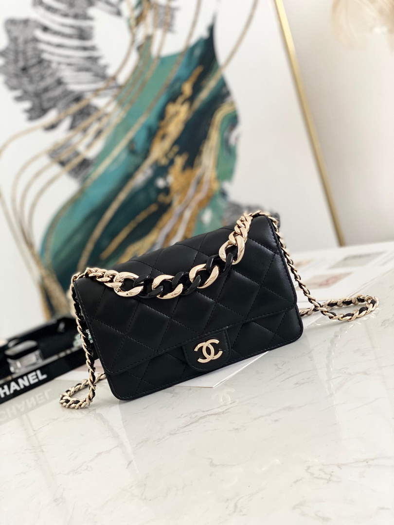 Chanel A81171 Chanel Flap bag Lambskin Black - Default Title - View 1