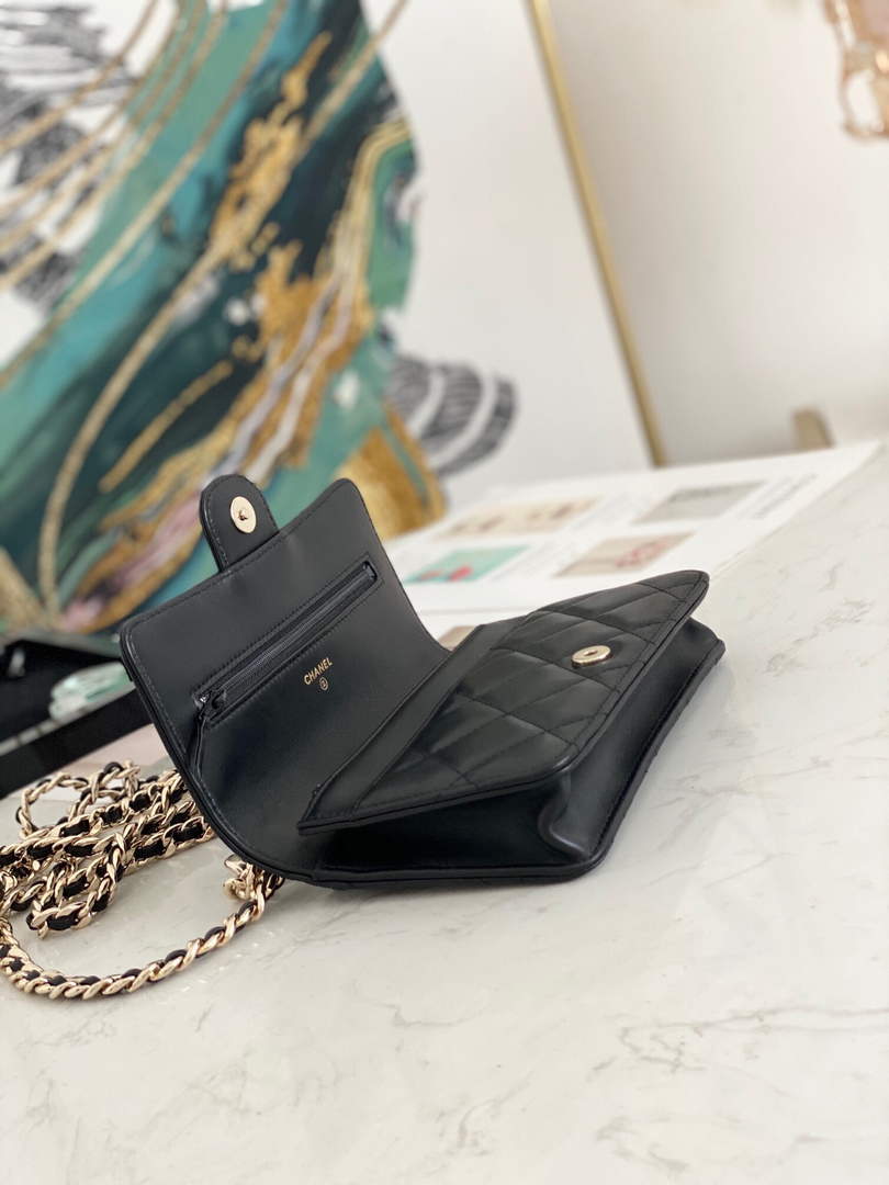 Chanel A81171 Chanel Flap bag Lambskin Black - Default Title - View 8