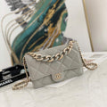 Chanel A81171 Chanel Flap bag Lambskin Grey - Default Title - View 1
