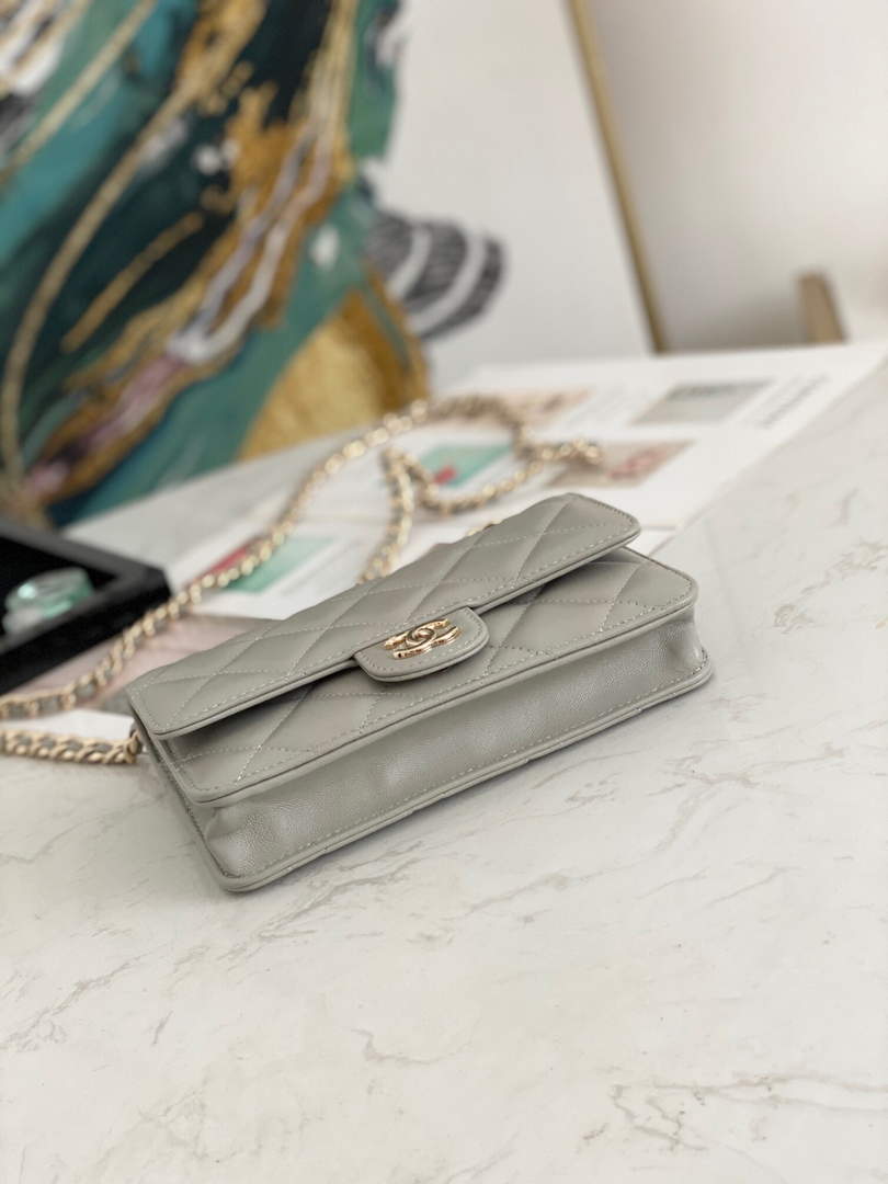 Chanel A81171 Chanel Flap bag Lambskin Grey