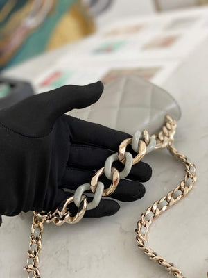Chanel A81171 Chanel Flap bag Lambskin Grey - Default Title - View 6