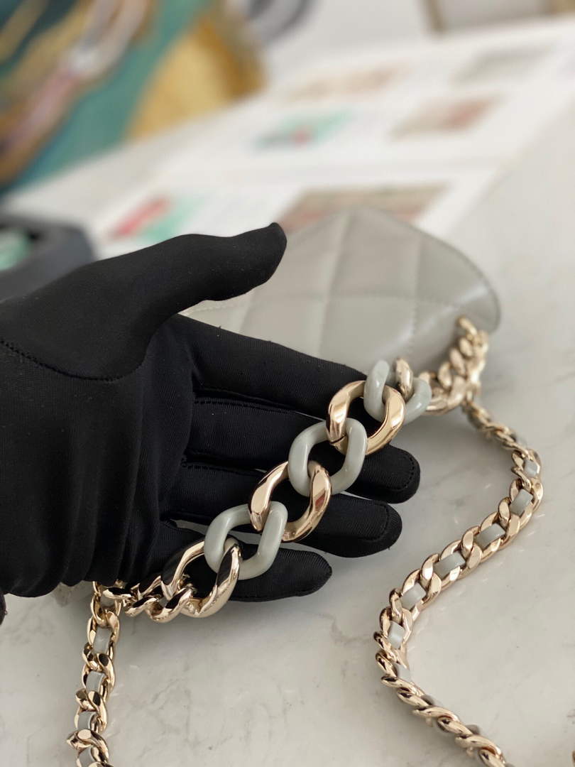 Chanel A81171 Chanel Flap bag Lambskin Grey