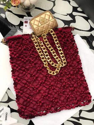 Chanel 99126 Small Box Bag Shoulder bag Red - Default Title - View 8