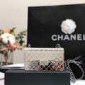 Chanel 99139 Chanel Evening Flap Small bag Lambskin Metal Silver - Default Title - View 1