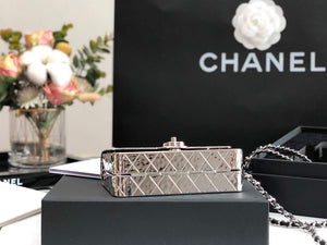 Chanel 99139 Chanel Evening Flap Small bag Lambskin Metal Silver - Default Title - View 8