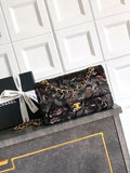 Chanel A01112 Flap Classic 11.12 Handbag 25S Black shiny sequin
