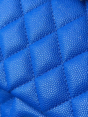 Chanel A01112 Flap Classic 11.12 Handbag Calfskin Blue - Gold - View 3